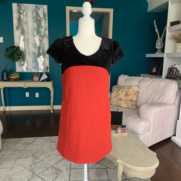 OECE Colorblock Parisian Mini Dress – Size Small - Picture 3 of 10